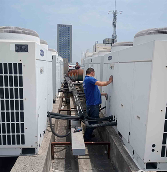 西塞山中央空调制热和不制冷系统维修方法